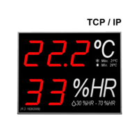 Termómetro-Higrómetro digital de gran formato para pared 14/2022 y 1826/2009 con interfaz de comunicaciones Termómetro-Higrómetro digital de gran formato para pared 14/2022 y 1826/2009