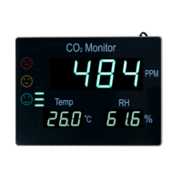 Medidor de CO2 digital de gran formato para pared Medidor de CO2 digital de gran formato para pared